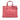 Pink Prada Saffiano Soft Triple Pocket Tote Satchel