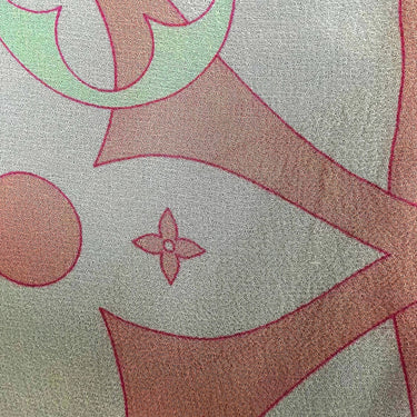 Pink Louis Vuitton Monogram Silk Scarf Scarves