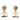Gold Chanel CC Gold Plated Crystal and Faux Pearl Drop Bullet Back Earrings