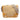 Beige Fendi Zucchino Canvas F Charm Crossbody - Designer Revival