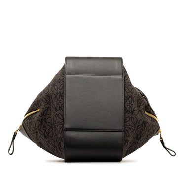 Brown LOEWE Small Anagram Hammock Bag Satchel - Designer Revival