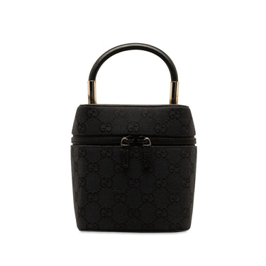 Black Gucci GG Canvas Vanity Bag