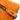 Orange Prada Cinghiale Leather Dome Handbag - Designer Revival