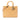 Camel Dior Large Patent Cannage Lady Dior Satchel