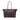 Brown Fendi Medium Pequin Canvas Roll Tote