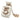 White Chanel CC Resin Gold Plated Rhinestone No. 5 Perfume Bottle Brooch
