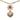 Gold Chanel CC Gold Plated Faux Pearl Flower and Strass Heart Pendant Necklace