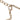 Gold Chanel CC Gold Plated Faux Pearl Flower and Strass Heart Pendant Necklace