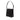 Black Burberry House Check Trimmed Leather Shoulder Bag