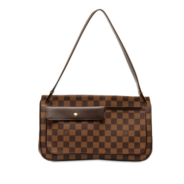 Brown Louis Vuitton Damier Ebene Aubagne Shoulder Bag