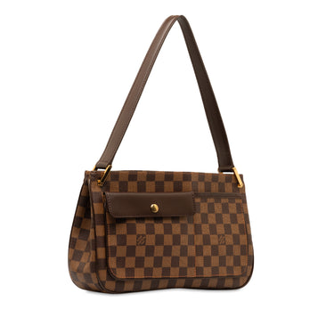 Brown Louis Vuitton Damier Ebene Aubagne Shoulder Bag