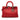 Red Dior Medium Pebbled Calfskin Diorissimo Satchel