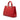 Red Dior Medium Pebbled Calfskin Diorissimo Satchel