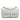 Silver Chanel Medium Classic Perforated Lambskin Double Flap Shoulder Bag