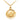 Gold Chanel Gold Plated Faux Pearl Logo Round Pendant Necklace