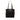 Black Prada Vitello Trimmed Tessuto Pockets Tote