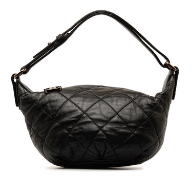 Black Chanel Quilted Lambskin Cloudy Bundle Hobo Shoulder Bag - Designer Revival