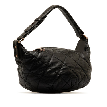 Black Chanel Quilted Lambskin Cloudy Bundle Hobo Shoulder Bag - Designer Revival