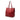Red Burberry Grained Calfskin Heritage Woodbury Tote
