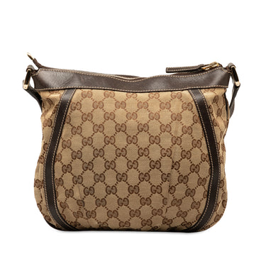 Brown Gucci GG Canvas Abbey D-Ring Crossbody Bag