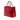 Red Prada Medium Saffiano Vernice Double Satchel