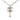 Silver Chanel CC Brass Strass and Faux Pearl Pendant Necklace