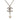 Silver Chanel CC Brass Strass and Faux Pearl Pendant Necklace