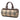 Beige Burberry House Check Canvas Barrel Handbag