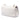 White Chanel Large Quilted Lambskin Twist Chain Enamel CC Flap Crossbody Bag
