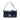Blue Fendi Patent Baguette Crossbody Satchel