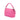 Pink Fendi Medium Embossed Lycra Baguette Satchel
