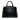 Black Prada Small Saffiano Vernice Promenade Satchel