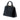 Black Prada Small Saffiano Vernice Promenade Satchel