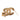 Gold Chanel CC Gold Plated Strass Clover Leaf Pin Brooch