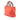 Orange Gucci Mini Calfskin Bamboo Shopper Satchel