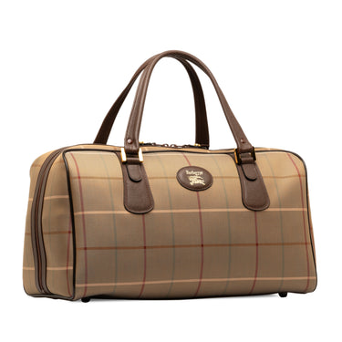 Brown Burberry Vintage Check Travel Bag - Designer Revival