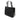 Black Burberry Leather Trimmed Nylon Handbag
