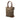 Beige Fendi Zucchino Canvas Chef Front Pocket Shopping Tote