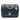 Blue Chanel Mini Square Quilted Lambskin Bijoux Logo Chain Flap Crossbody Bag