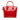 Red Louis Vuitton Monogram Vernis Lockit PM Handbag