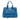 Blue Prada Vitello Daino Open Convertible Tote Satchel