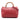 Red Gucci Medium Calfskin Bamboo Shopper Boston Bag Satchel