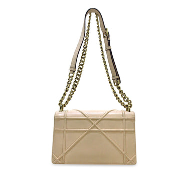 Beige Dior Small Diorama Flap Crossbody Bag