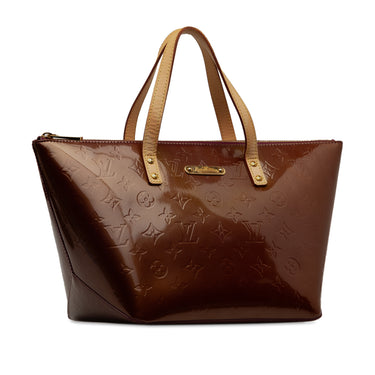 Brown Louis Vuitton Monogram Vernis Bellevue PM Handbag - Designer Revival