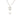 Silver Chanel CC Brass Faux Pearl Pendant Necklace