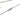 Silver Chanel CC Brass Faux Pearl Pendant Necklace