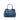 Blue Prada Medium Vitello Daino Open Convertible Tote Satchel
