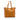 Brown Prada Vitello Daino Side Zip Tote