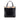 Black Burberry Nova Check Trimmed Leather Handbag