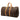 Brown Louis Vuitton Monogram Keepall 55 Travel Bag